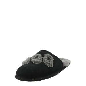 UGG Pantofle  černá / šedý melír