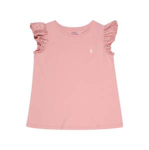 Polo Ralph Lauren Tričko  růžová / krémová