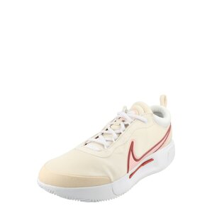NIKE Sportovní boty 'Court Zoom Pro' světle béžová / růžová / červená / bílá