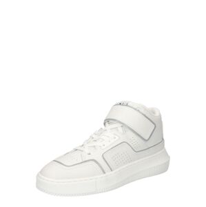 Calvin Klein Jeans Kotníkové tenisky stříbrná / bílá