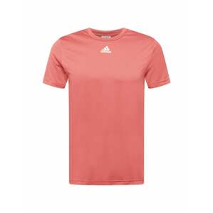 ADIDAS SPORTSWEAR Funkční tričko pastelově červená / bílá