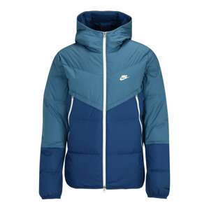Nike Sportswear Zimní bunda námořnická modř / kouřově modrá / bílá