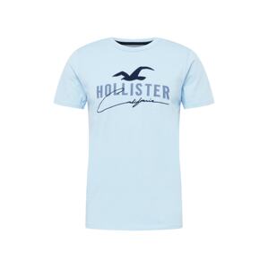 HOLLISTER Tričko  námořnická modř / azurová / světlemodrá