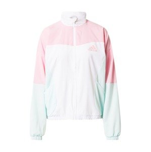 ADIDAS PERFORMANCE Sportovní bunda  pastelově zelená / růžová / bílá