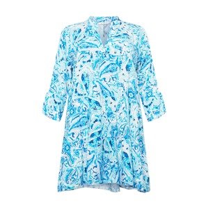 Z-One Košilové šaty 'Lara'  azurová modrá / nebeská modř / bílá