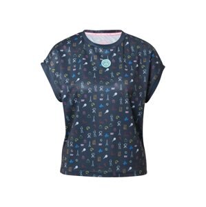 BIDI BADU Funkční tričko 'Majira' marine modrá / světlemodrá / růžová / bílá
