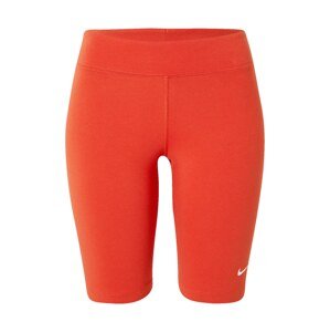 Nike Sportswear Sportovní kalhoty  oranžově červená / bílá