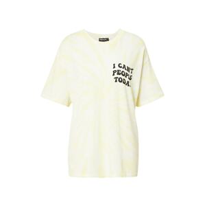 Tally Weijl Oversized tričko  bílá / žlutá / černá