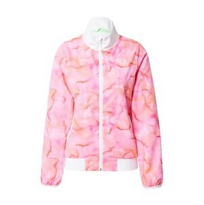 BIDI BADU Sportovní bunda 'GENE' pitaya / světle růžová / bílá