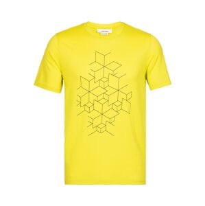 ICEBREAKER Funkční tričko 'Snowflake'  žlutá / černá