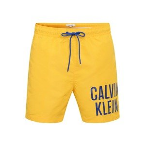 Calvin Klein Swimwear Plavecké šortky marine modrá / zlatě žlutá