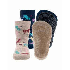 EWERS Ponožky  námořnická modř / růžová