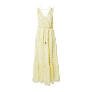 River Island Letní šaty světle žlutá / zlatá