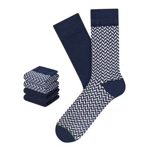 CHEERIO* Ponožky modrá / bílá