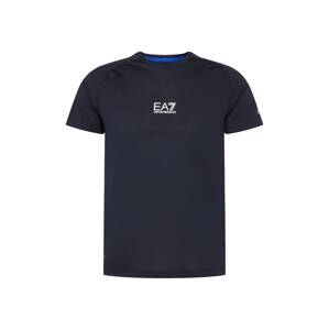 EA7 Emporio Armani Tričko  modrá / tmavě modrá / bílá