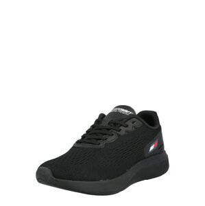 TOMMY HILFIGER Sportovní boty  černá / bílá / červená / tmavě modrá