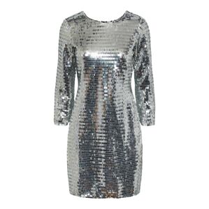 Y.A.S Koktejlové šaty 'Roaring' stříbrná