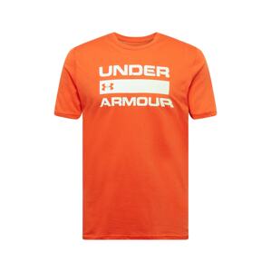 UNDER ARMOUR Tričko 'Team Issue'  oranžově červená / bílá