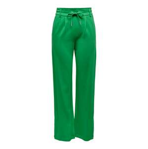 ONLY Kalhoty se sklady v pase  zelená