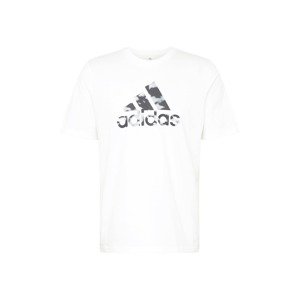 ADIDAS SPORTSWEAR Funkční tričko 'AWORLD'  světle šedá / černá / bílá