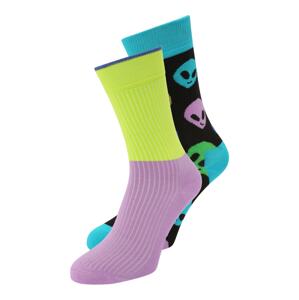 Happy Socks Ponožky  nefritová / svítivě zelená / fialová / černá