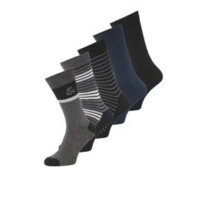JACK & JONES Ponožky  tmavě modrá / tmavě šedá / černá / bílá