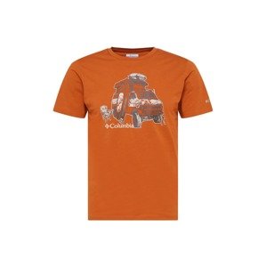 COLUMBIA Funkční tričko 'Sun Trek™' grafitová / světle šedá / oranžová