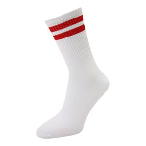 JACK & JONES Ponožky 'AUSTIN'  červená / bílá
