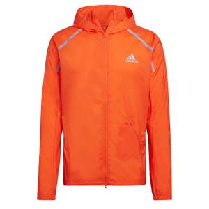ADIDAS PERFORMANCE Sportovní bunda 'Marathon'  stříbrně šedá / svítivě oranžová / bílá
