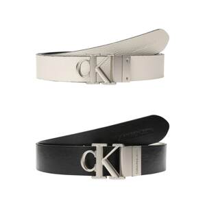 Calvin Klein Jeans Opasek  krémová / černá