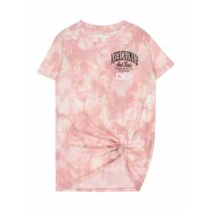 Abercrombie & Fitch Tričko růžová / starorůžová / černá
