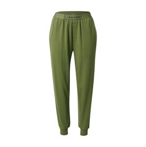 Calvin Klein Underwear Pyžamové kalhoty zelená / černá