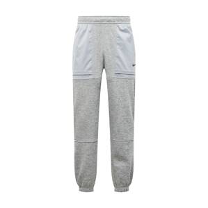 NIKE Sportovní kalhoty stříbrně šedá / šedý melír / černá