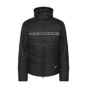 Nike Sportswear Přechodná bunda 'Repeat' černá / bílá
