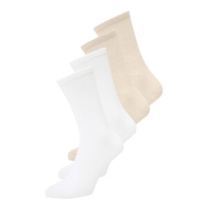 Lindex Ponožky  béžová / bílá