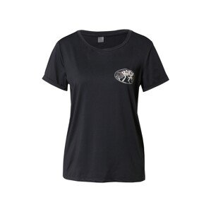 ROXY Funkční tričko 'SUNDAY WITH A VIEW'  černá / bílá