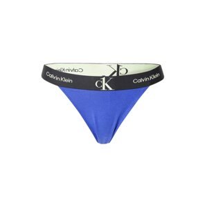 Calvin Klein Underwear Tanga královská modrá / černá / bílá