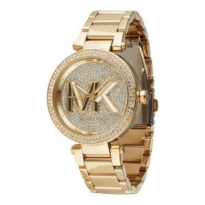 MICHAEL Michael Kors Analogové hodinky  zlatá / průhledná