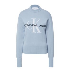 Calvin Klein Jeans Svetr námořnická modř / světlemodrá / bílá