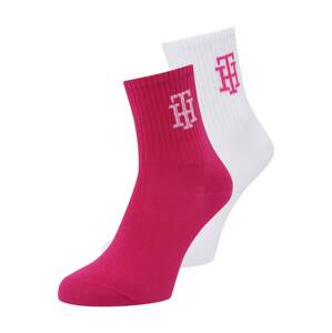 Tommy Hilfiger Underwear Ponožky  pink / bílá