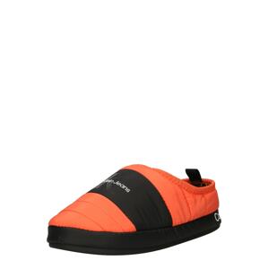 Calvin Klein Jeans Pantofle  oranžová / černá / bílá