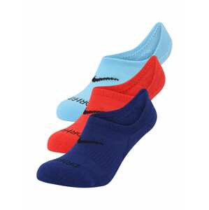 NIKE Sportovní ponožky  marine modrá / světlemodrá / oranžově červená / černá