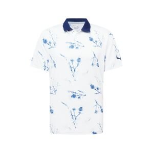 PUMA Funkční tričko 'Lowlands'  bílá / modrá / námořnická modř