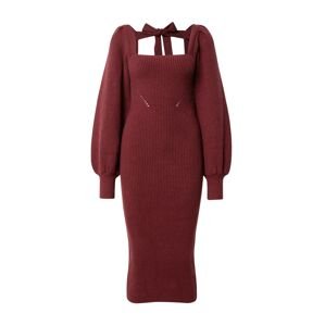 MINKPINK Úpletové šaty 'PAIGE'  burgundská červeň