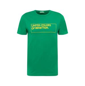 UNITED COLORS OF BENETTON Tričko  žlutá / zelená