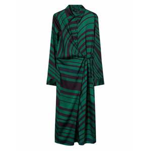 MANGO Košilové šaty 'Verdi' námořnická modř / zelená / černá