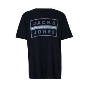Jack & Jones Plus Tričko 'STORM'  námořnická modř / kouřově modrá / bílá