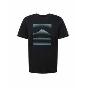 COLUMBIA Funkční tričko kouřově modrá / černá