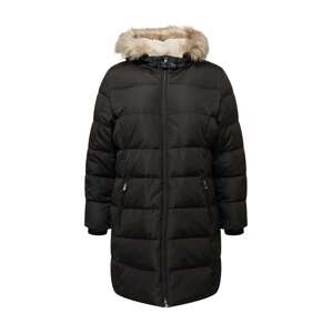Lauren Ralph Lauren Plus Zimní kabát  nažloutlá / černá