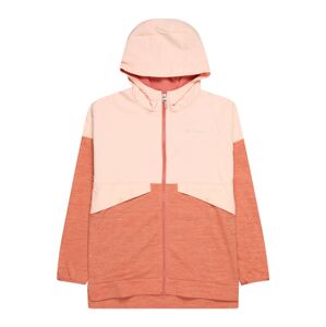 COLUMBIA Funkční flísová bunda broskvová / pastelově oranžová